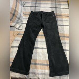 GAP Black Low Rise Corduroy Trousers